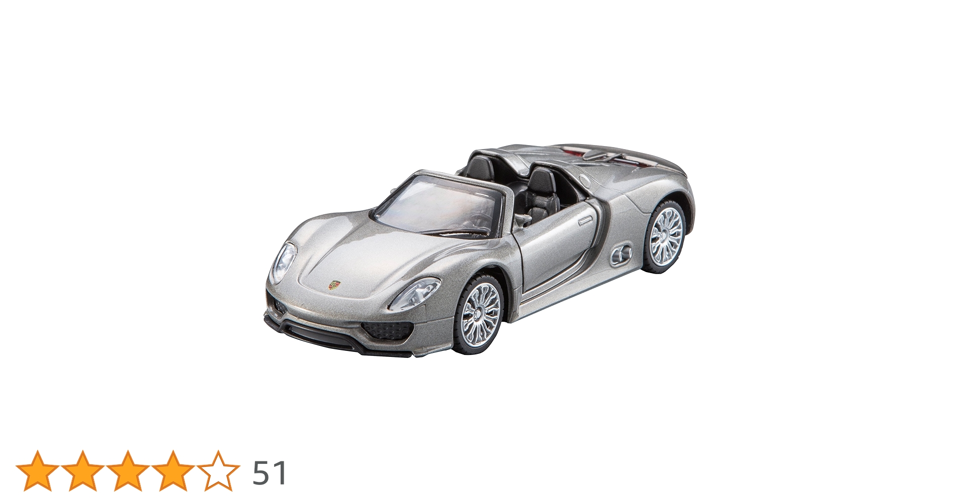 【新品未使用】MINICHAMPS 1/18　ポルシェ 918 スパイダー Amazon | 1/18 ポルシェ 〓 918 スパイダー/グレイ メタリック